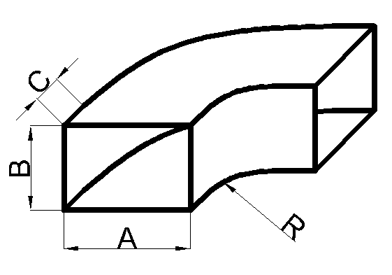 Тип 1. Скругленный отвод