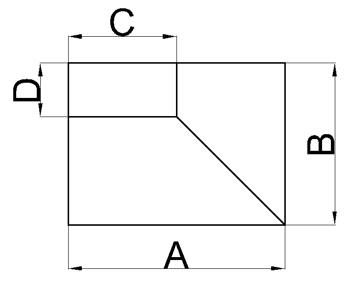 Переход прямоугольный. Тип 2.