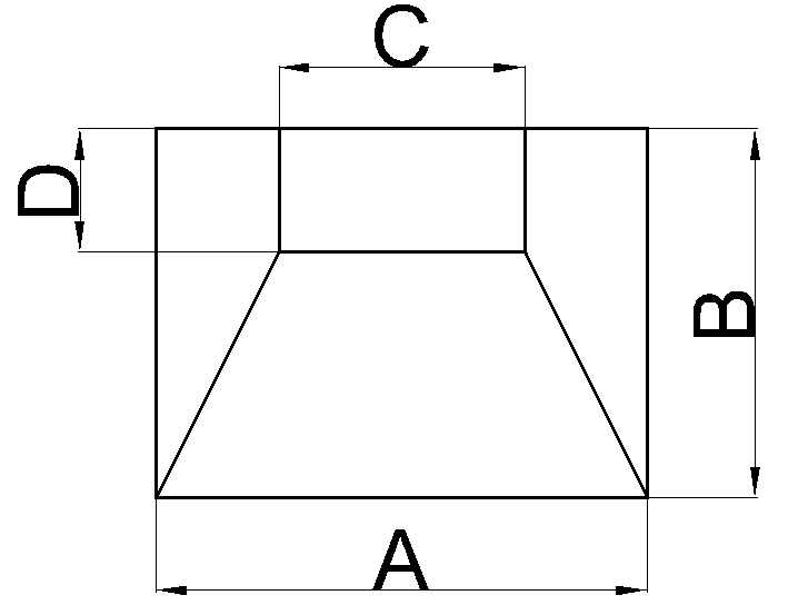Переход прямоугольный. Тип 3.