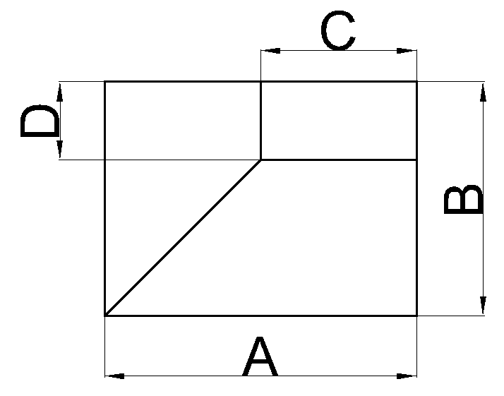 Переход прямоугольный. Тип 4.