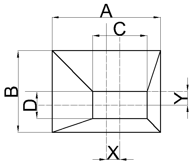 Переход прямоугольный. Тип 6.