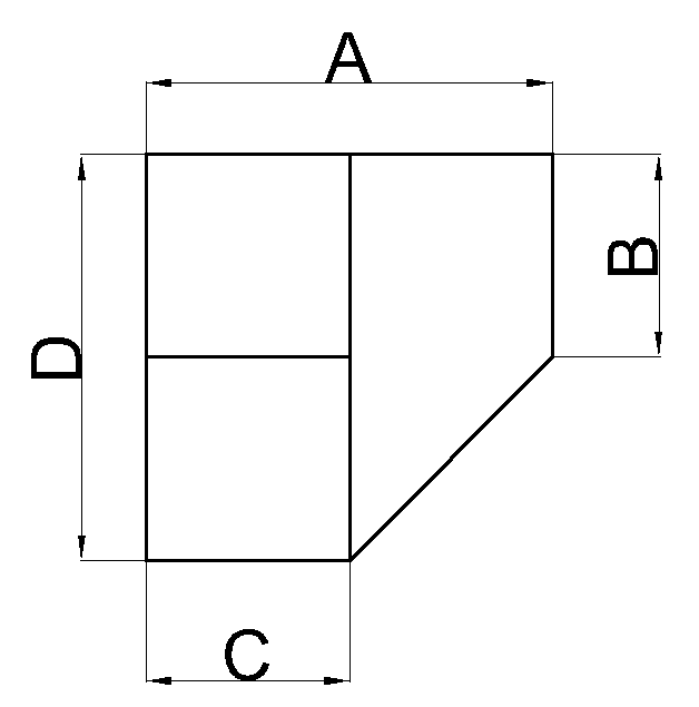 Переход прямоугольный. Тип 7.