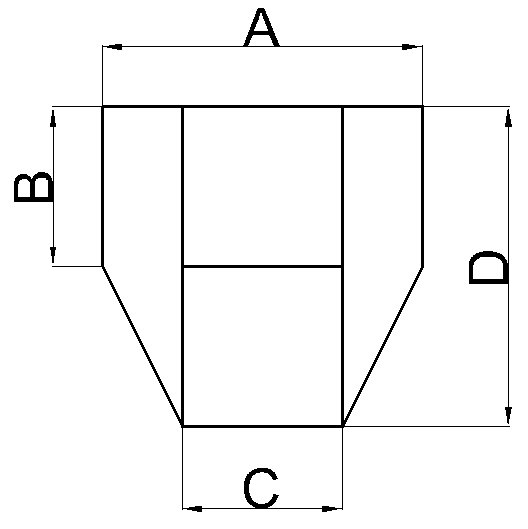 Переход прямоугольный. Тип 9.