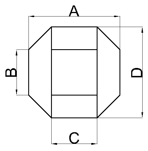 Переход прямоугольный. Тип 10.