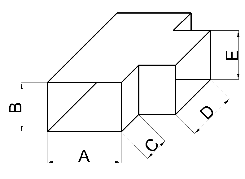 Тройник разносторонний